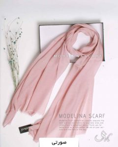 شال ابریشم مجلسی صورتی