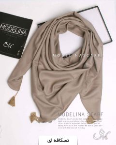 روسری نخی پاییزه نسکافه ای