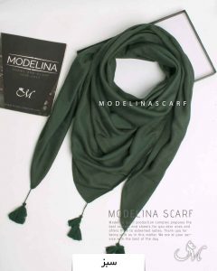 روسری نخی پاییزه سبز