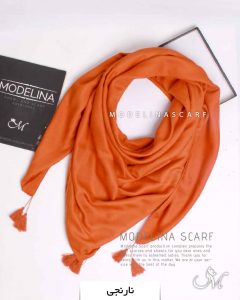 روسری نخی پاییزه نارنجی
