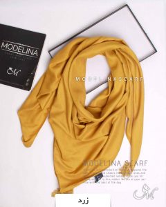 روسری نخی پاییزه زرد