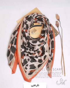 روسری موهر دورو مدلینا1223 نارنجی