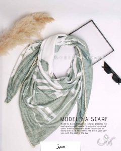 روسری نخی زمستانه اعلاء مدلینا 1226 سبز