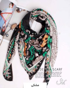 روسری نخی زمستانه اعلاء مدلینا مشکی