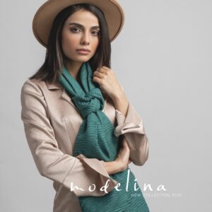 1235 شال پلیسه نخی مدلینا