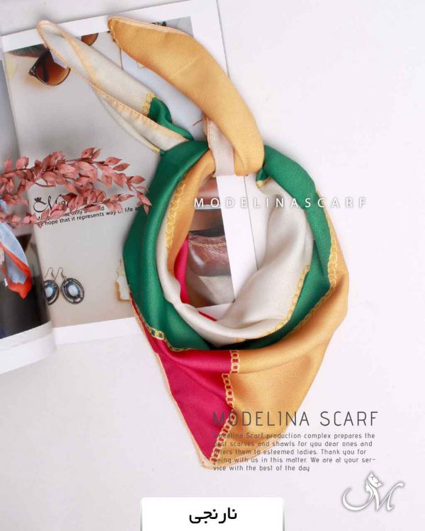 BABY SCARF نخی بهاره مدلینا 1244 نارنجی