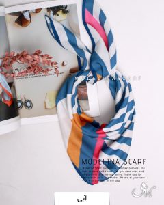 BABY SCARF نخی بهاره مدلینا 1245 آبی