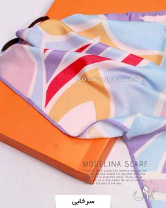 BABY SCARF نخی بهاره مدلینا 1246 سرخابی شیک