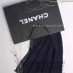 شال پلیسه نخی سرمه ای