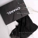 شال پلیسه نخی مشکی