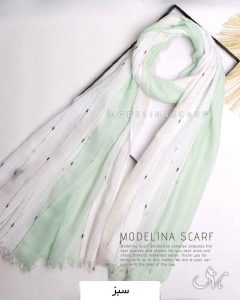 شال نخی بهاره وارداتی مدلینا1259 سبز