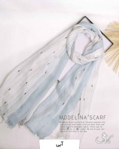 شال نخی بهاره وارداتی مدلینا1259 آبی