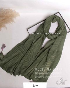 شال پلیسه نخی وارداتی زیتونی