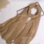 شال پلیسه نخی وارداتی نسکافه ای
