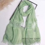 شال نخی بهاره مدلینا 1262 سبز