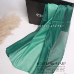 شال حریر ابریشم سبز