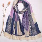 شال نخی بهاره مدلینا1283 بنفش