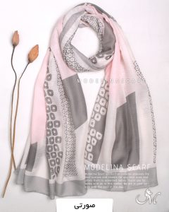 شال نخی بهاره مدلینا1283 صورتی