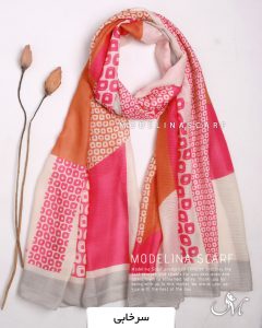 شال نخی بهاره مدلینا1283 سرخابی