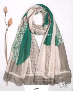 شال نخی بهاره مدلینا1283 سبز