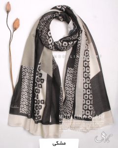 شال نخی بهاره مدلینا1283 مشکی