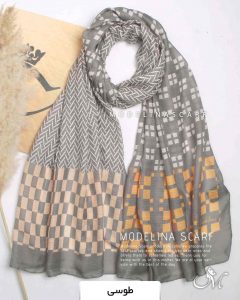 شال نخی بهاره مدلینا 1284 طوسی