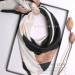 روسری ابریشم اصل مدلینا مشکی