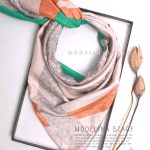 روسری ابریشم اصل مدلینا سبز