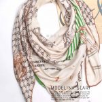 روسری نخی طرح گوچی سبز