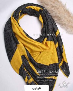 روسری نخی بهاره نارنجی