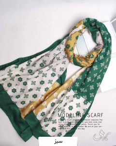 شال نخی بهاره مدلینا سبز