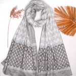 شال نخی بهاره مدلینا 1296 طوسی