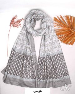 شال نخی بهاره مدلینا 1296 طوسی