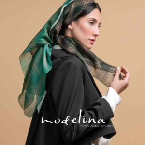 روسری حریر ابریشم وارداتی مدلینا1271