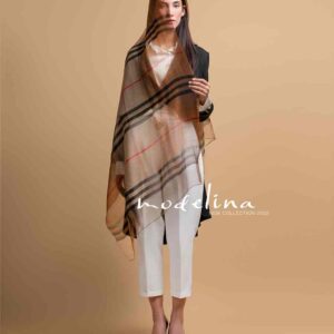شال حریر ابریشم وارداتی مدلینا