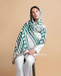 شال نخی بهاره تک طرح