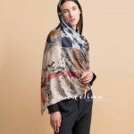 روسری ابریشم وارداتی مدلینا