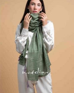 شال پلیسه نخی وارداتی