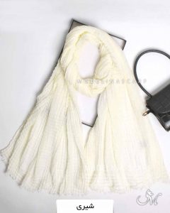 شال پلیسه مربعی بهاره شیری