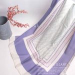 شال نخی بهاره مدلینا 1301 بنفش