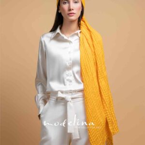 شال پلیسه مربعی بهاره