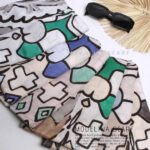 شال نخی بهاره طرح پیکاسو