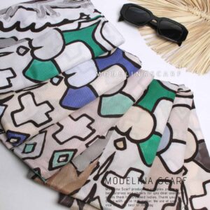 شال نخی بهاره طرح پیکاسو