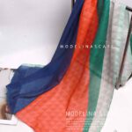 شال نخی بهاره مدلینا 1309 نارنجی