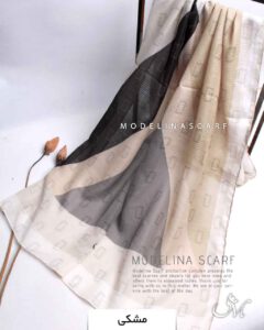 شال نخی بهاره مدلینا 1311 مشکی