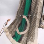 شال نخی طرح گوچی سبز