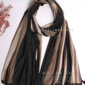 1317m2 شال نخی تک طرح منگوله دارمدلینا