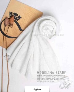 شال پلیسه دونه برفی سفید