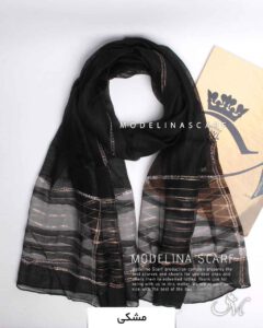 شال حریرابریشم مشکی