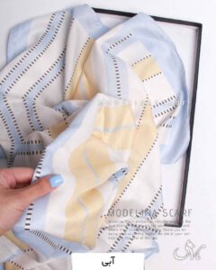 شال نخی بهاره مدلینا1331 آبی